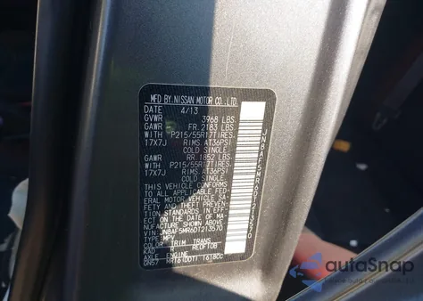 2013 Nissan Juke Sv from USA, damaged, VIN JN8AF5MR6DT213570